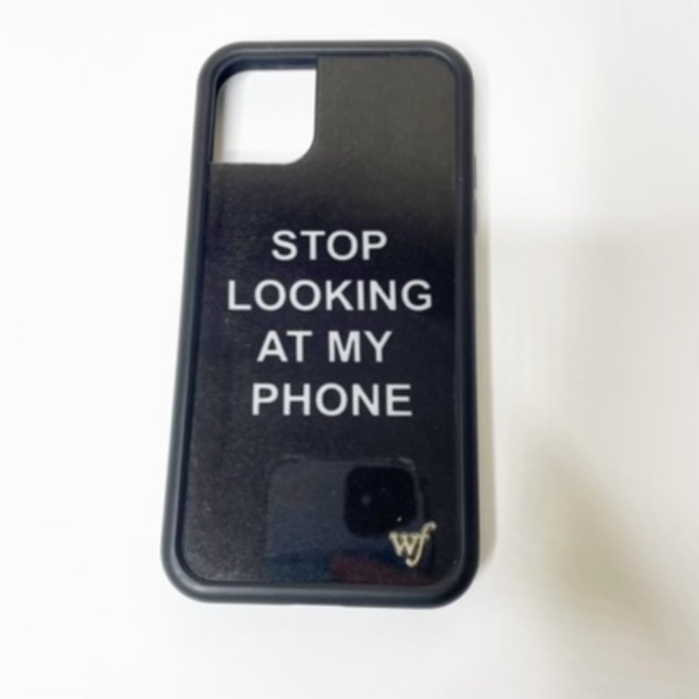 Wildflower iphone 11 case Stop looking at my phone